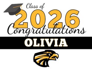 Thompson Valley High School Graduation yard signs