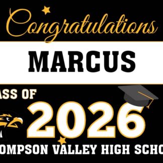 Thompson Valley High School Graduation yard signs