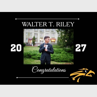 Thompson Valley High School Graduation photo yard signs