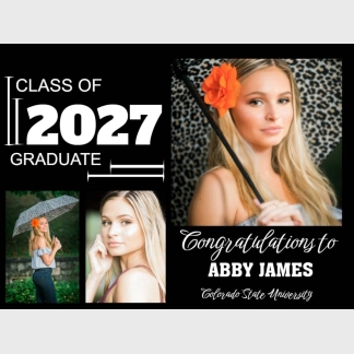 graduation photo yard signs