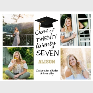graduation photo yard signs