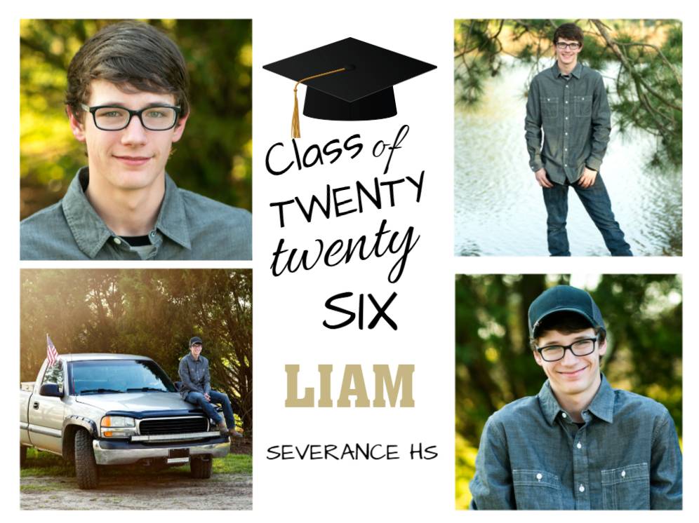 graduation photo yard signs