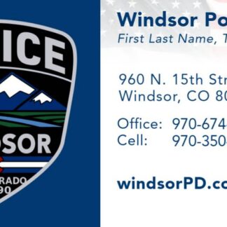 Town of Windsor business cards