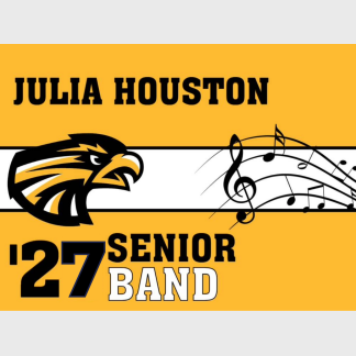 Thompson Valley High School Band yard signs