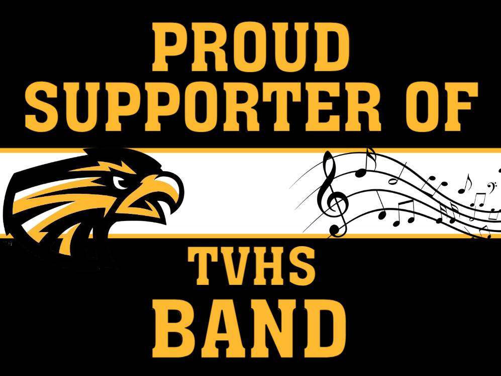 Thompson Valley High School Band yard signs