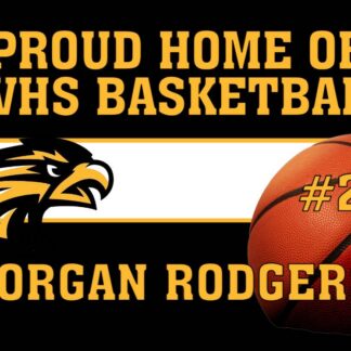Thompson Valley High School basketball yard signs