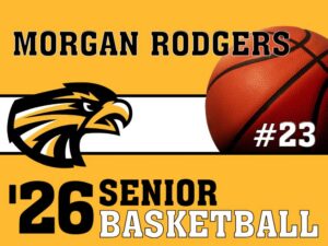 Thompson Valley High School basketball yard signs