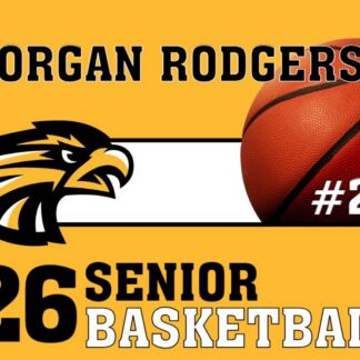 Thompson Valley High School basketball yard signs