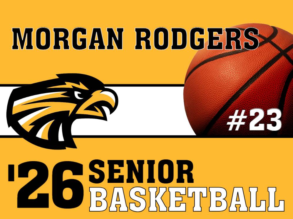 Thompson Valley High School basketball yard signs