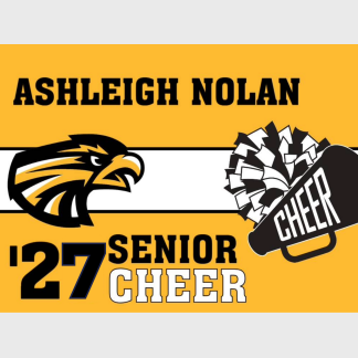 Thompson Valley High School Cheer yard signs