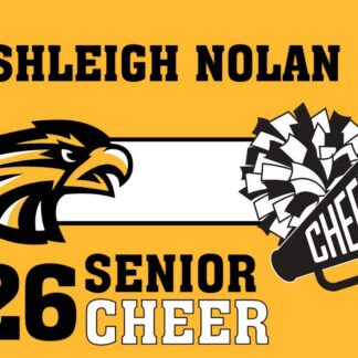 Thompson Valley High School cheer yard signs