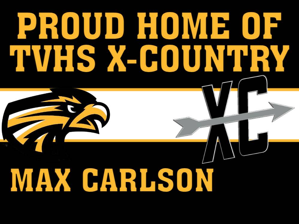Thompson Valley High School cross country yard sign