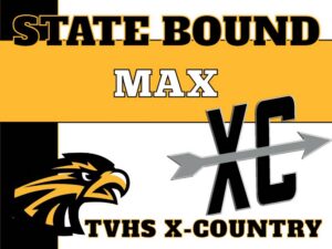 Thompson Valley High School cross country yard sign