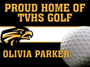 Thompson Valley High School Golf yard sign