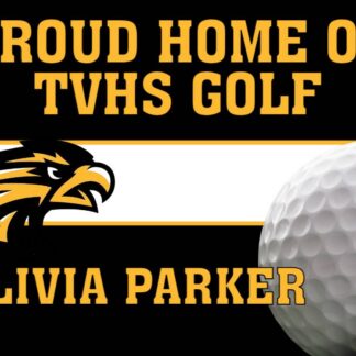 Thompson Valley High School Golf yard sign