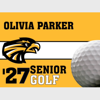 Thompson Valley High School Golf yard signs