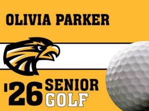 Thompson Valley High School Golf yard sign