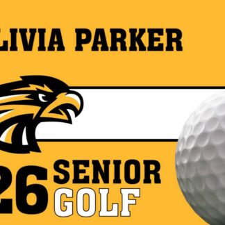 Thompson Valley High School Golf yard sign