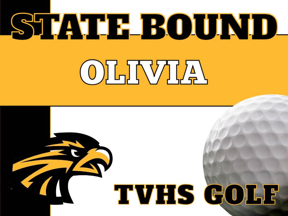 Thompson Valley High School Golf yard sign