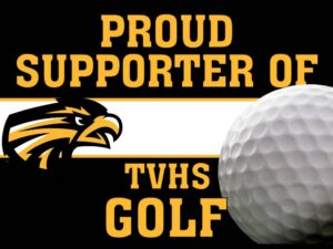 Thompson Valley High School Golf yard sign