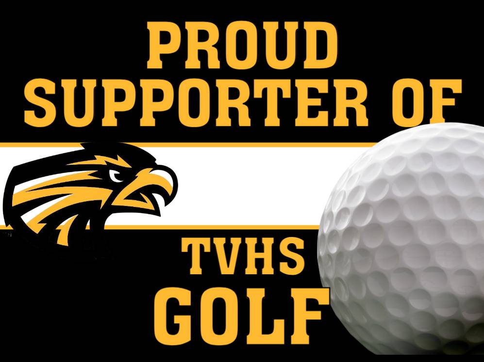 Thompson Valley High School Golf yard sign