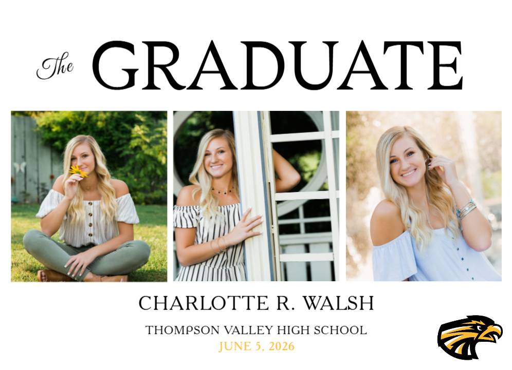 Thompson Valley High School Graduation Announcements