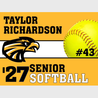Thompson Valley High School Softball yard signs