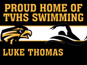 Thompson Valley High School Swimming yard signs
