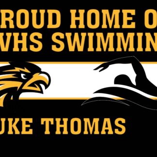Thompson Valley High School Swimming yard signs
