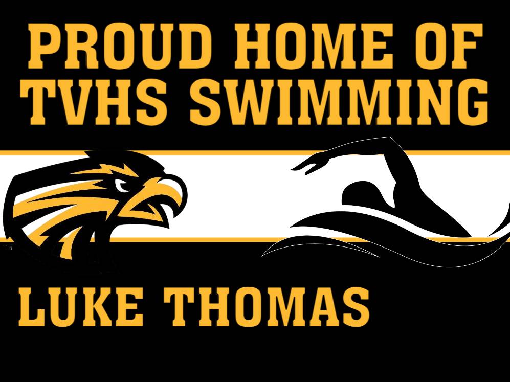 Thompson Valley High School Swimming yard signs
