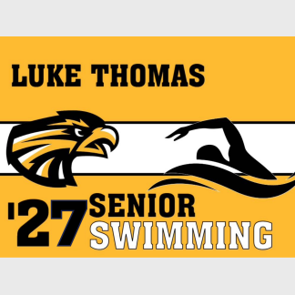 Thompson Valley High School Swimming yard signs