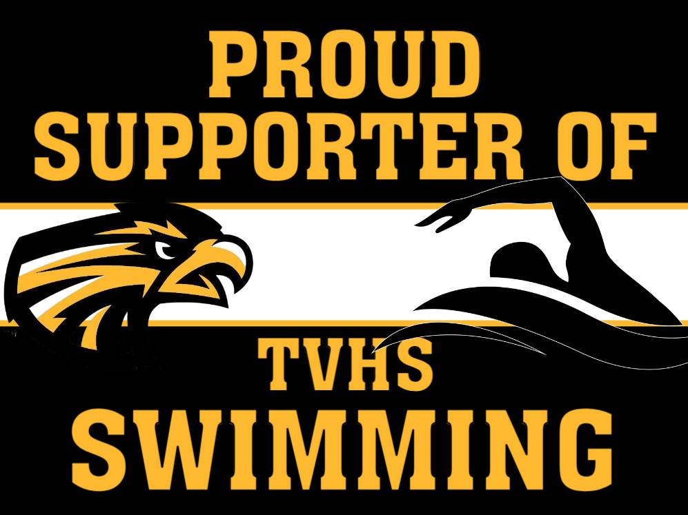 Thompson Valley High School Swimming yard signs