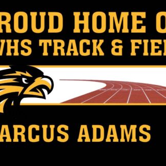 Thompson Valley High School Track yard signs