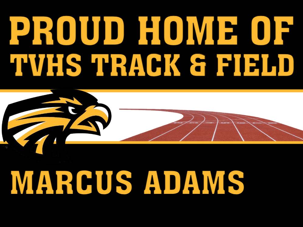 Thompson Valley High School Track yard signs