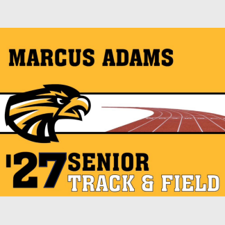 Thompson Valley High School Track yard signs