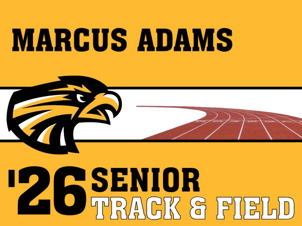 Thompson Valley High School Track yard signs