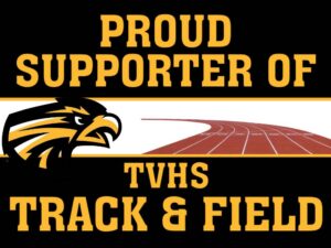 Thompson Valley High School Track yard signs