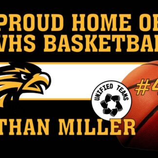 Thompson Valley High School Unified Basketball yard signs