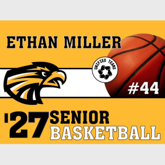 Thompson Valley High School Unified Basketball yard signs