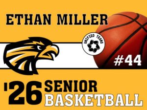 Thompson Valley High School Unified Basketball yard signs