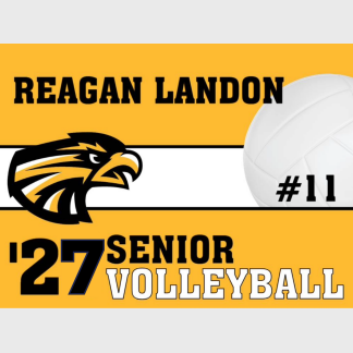 Thompson Valley High School Volleyball yard signs