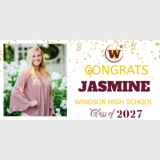 Windsor High School graduation photo banner