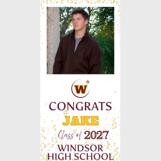 Windsor High School graduation photo banner