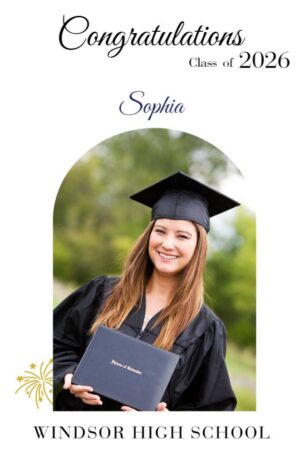 Windsor High School graduation party sign