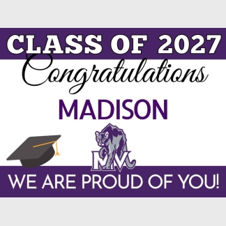 Mountain View High School graduation yard signs