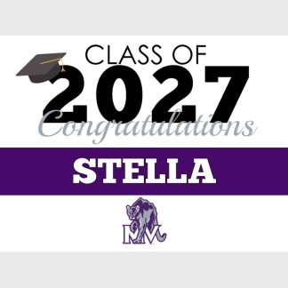Mountain View High School graduation yard signs