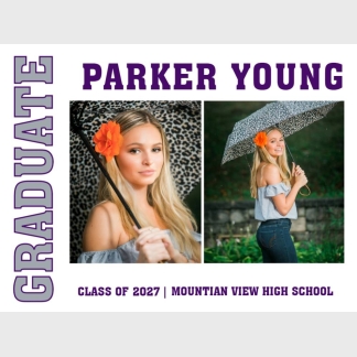 Mountain View High School graduation yard signs
