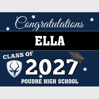 Poudre High School Graduation yard signs