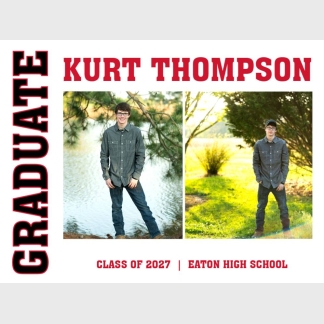 Eaton High School graduation yard signs