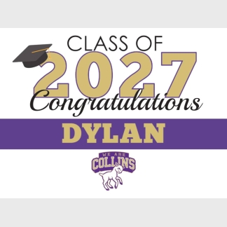 Fort Collins High School graduation yard signs